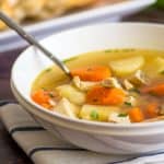 This homemade Chicken Peasant Soup is easy, fast, and delicious!