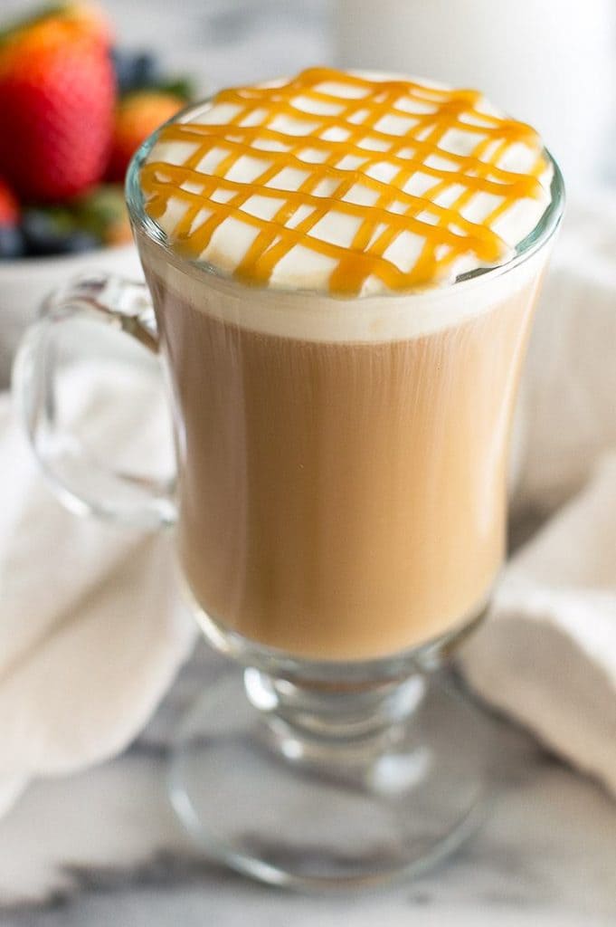 starbucks coffee hot caramel macchiato