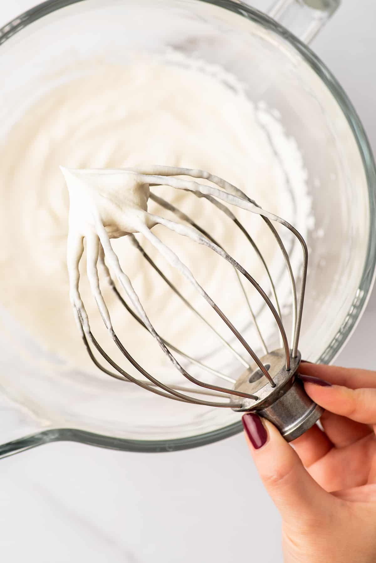 Mixing By Hand - Whipped Cream Topping - My Own Sweet Thyme