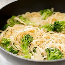 Easy Fettuccine Alfredo With Broccoli