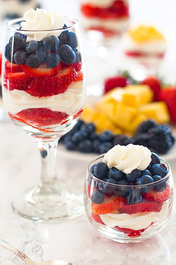 Captain America: Civil War Cheesecake Parfaits