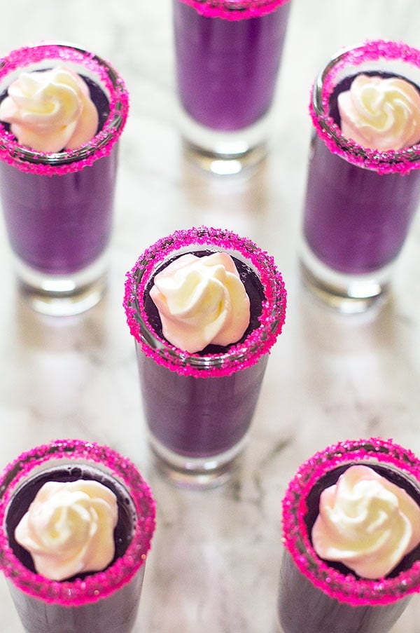 CandySweet Jello Shots with Triple Sec Whipped Cream