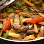 If you are a carb-lover, you have to try Lomo Saltado, made with beef, tomatoes, rice, and FRENCH FRIES!