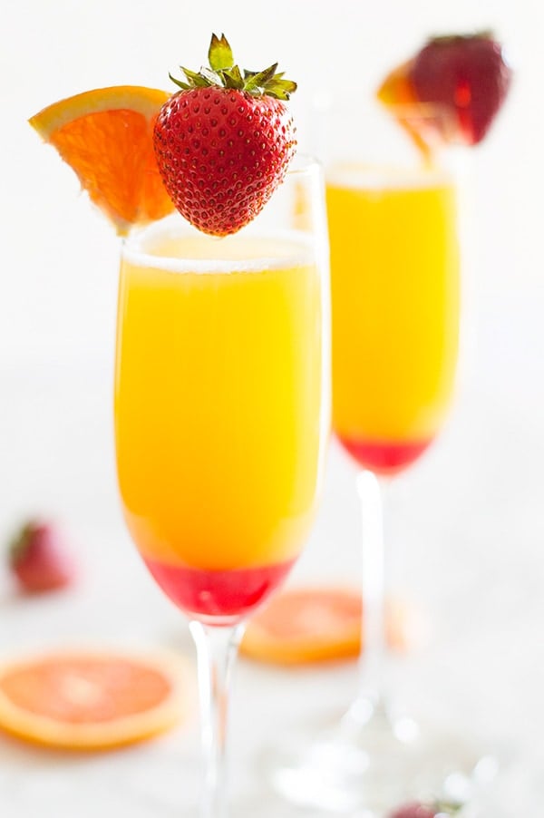 Strawberry Mimosas