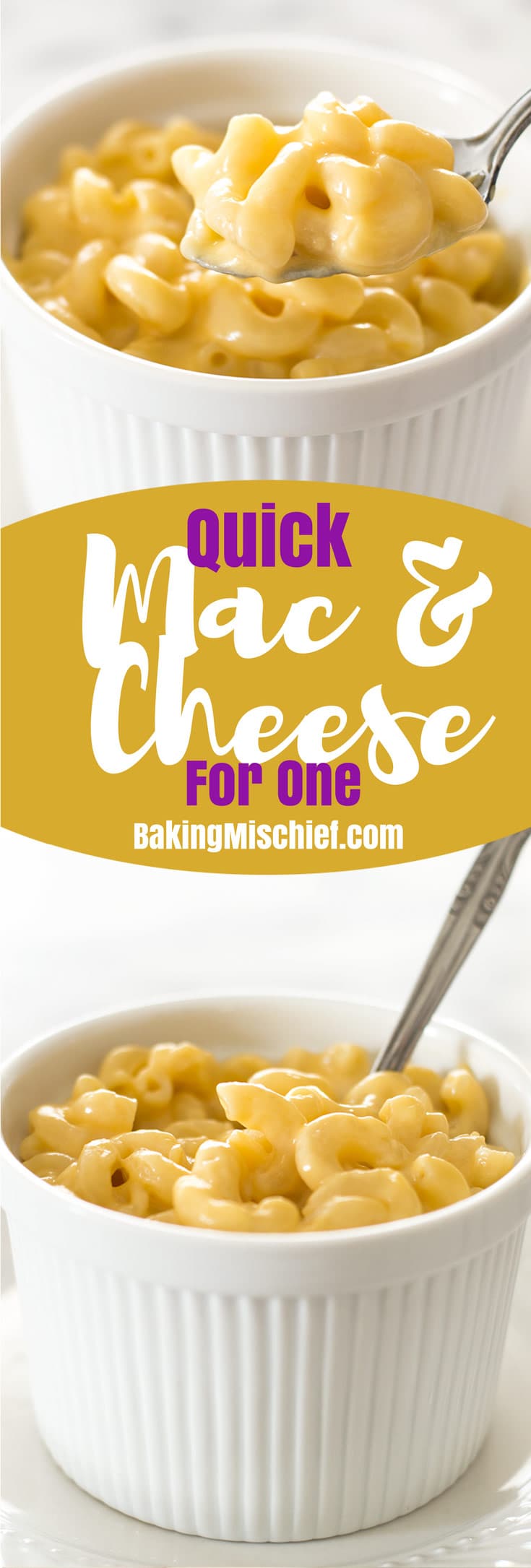Quick Mac and Cheese for One Baking Mischief
