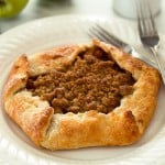 This Dutch Apple Galette for Two is an easy and beautiful rustic dessert for those days when you feel like pie without all the hassle. Recipe includes nutritional information. From BakingMischief.com