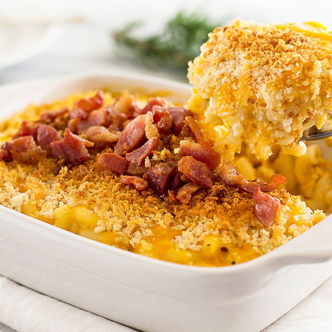 Bacon Butternut Squash Mac and Cheese for Two Baking Mischief