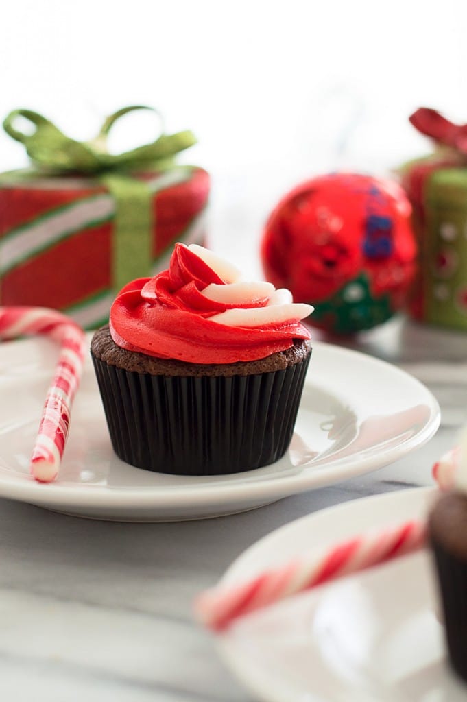 Small Batch Chocolate Cupcakes With Peppermint Buttercream