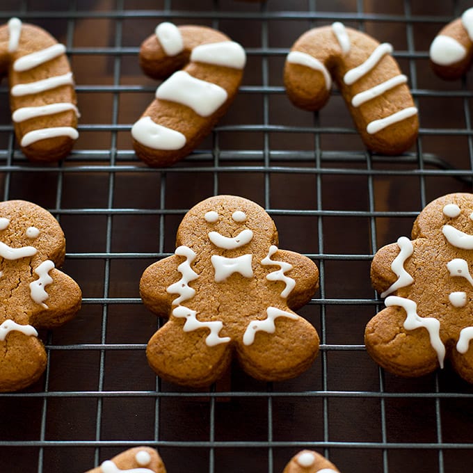 Small Batch Gingerbread Cookies With Faux Royal Icing Baking