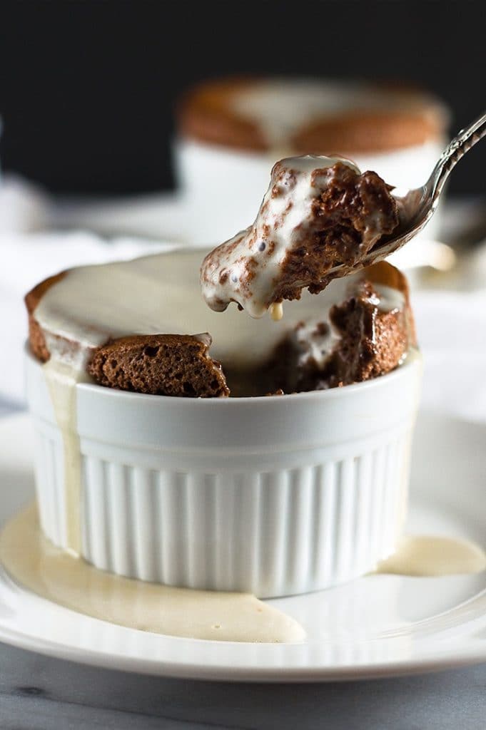 Chocolate Souffles for Two With Creme Anglaise Baking Mischief