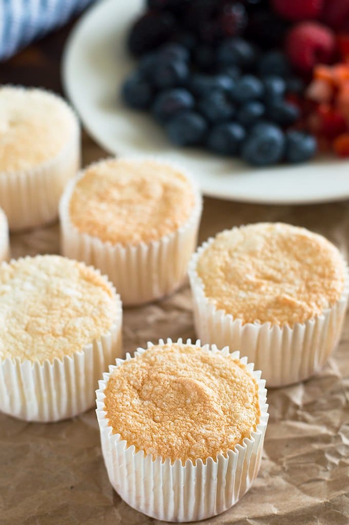 Small-batch Angel Food Cupcakes - Baking Mischief