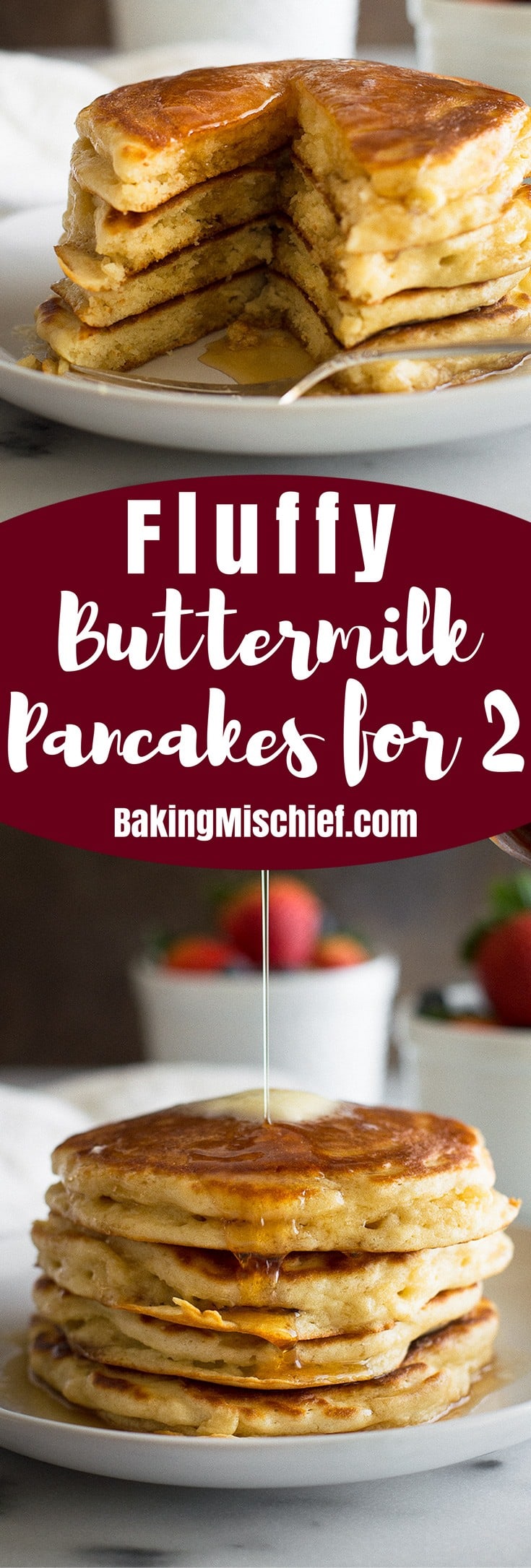How to Make Fluffy Buttermilk Pancakes for Two Baking Mischief