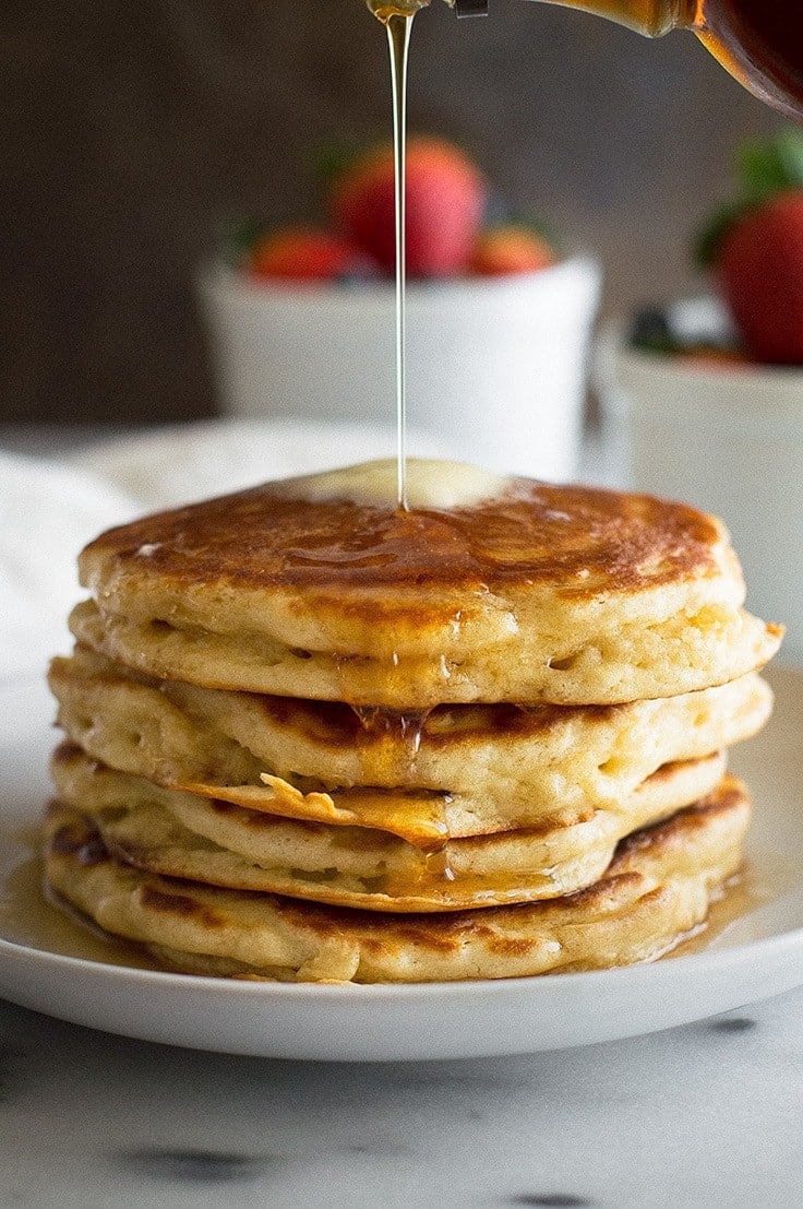 How to Make Fluffy Buttermilk Pancakes for Two - Baking Mischief