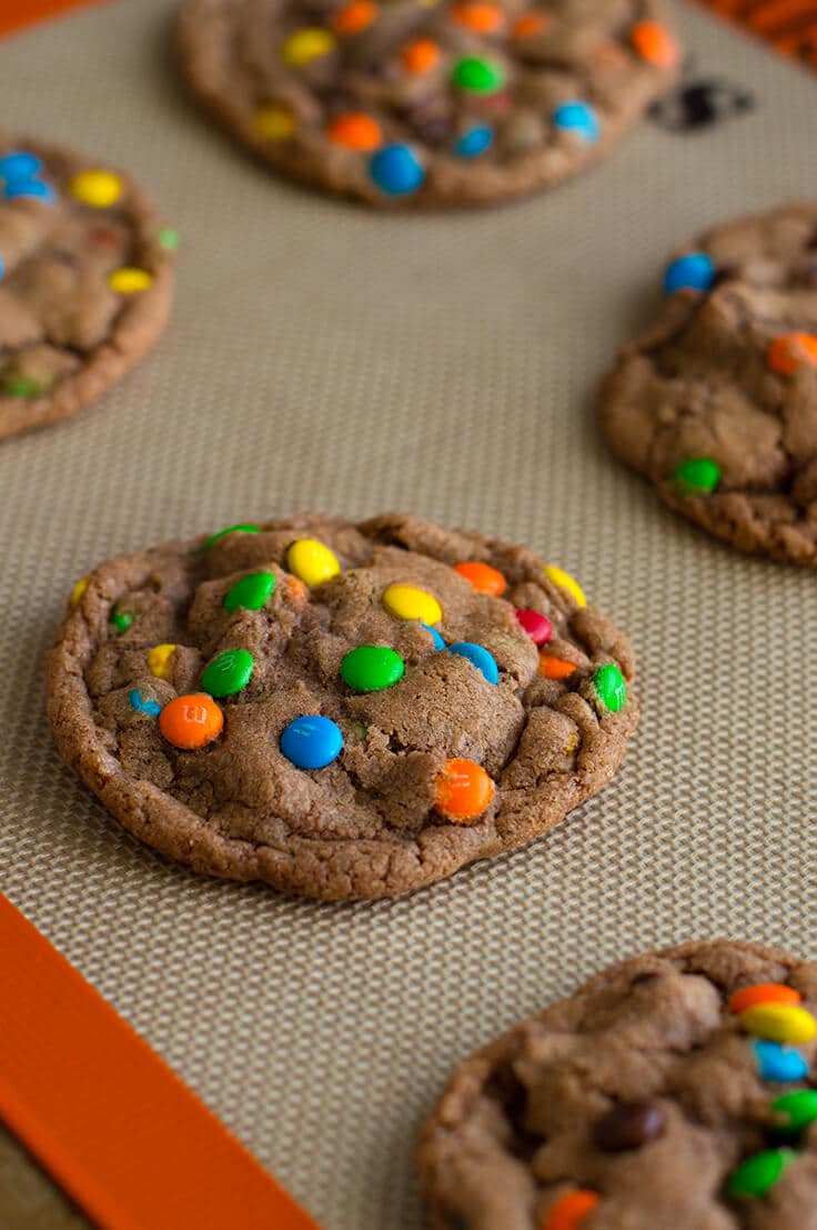 Mini M&M's Chocolate Chip Cookie