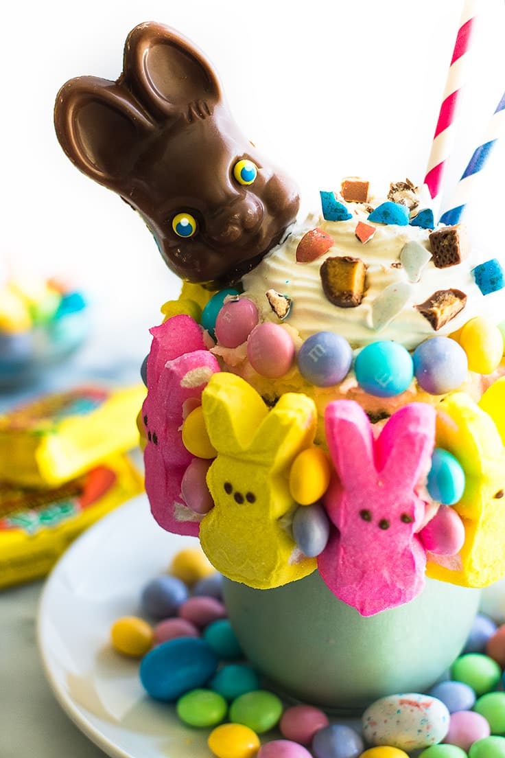 Leftover Easter Candy Freakshake Baking Mischief