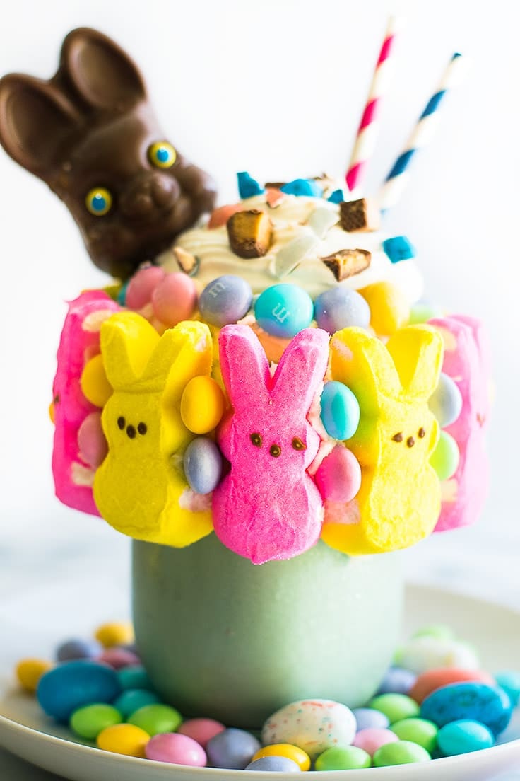 Leftover Easter Candy Freakshake - Baking Mischief