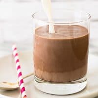 Chocolate Milk for One - Baking Mischief