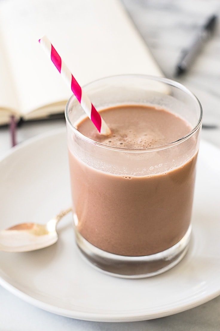 This recipe for Chocolate Milk for One makes one cup of amazing