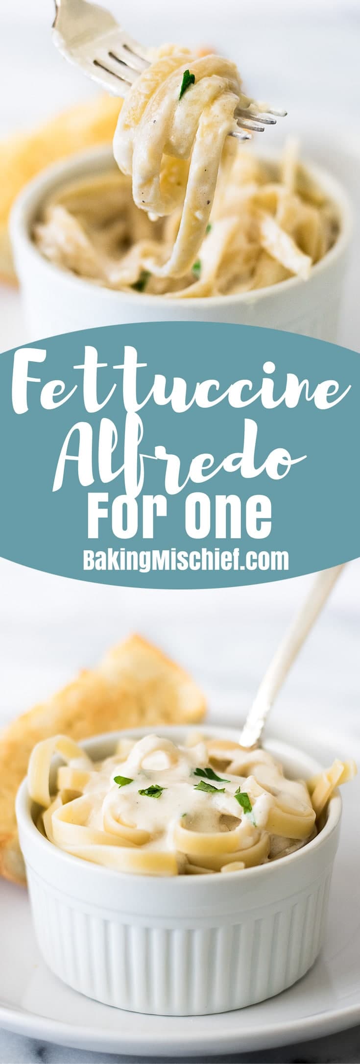 Quick and Easy Fettuccine Alfredo for One Baking Mischief