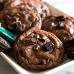 These small-batch chocolate cookies stuffed full of crushed Oreos and Andes are a little crunchy, a little minty, and completely delicious.