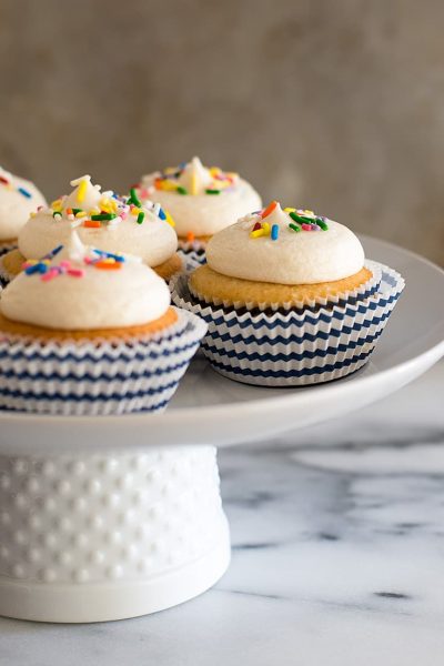 Small-batch Vanilla Cupcakes - Baking Mischief