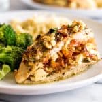 Bacon and Feta Stuffed Chicken Breast is the perfect dish when you want something a little extra special for dinner. | Dinner for Two | Easy Chicken Recipes |