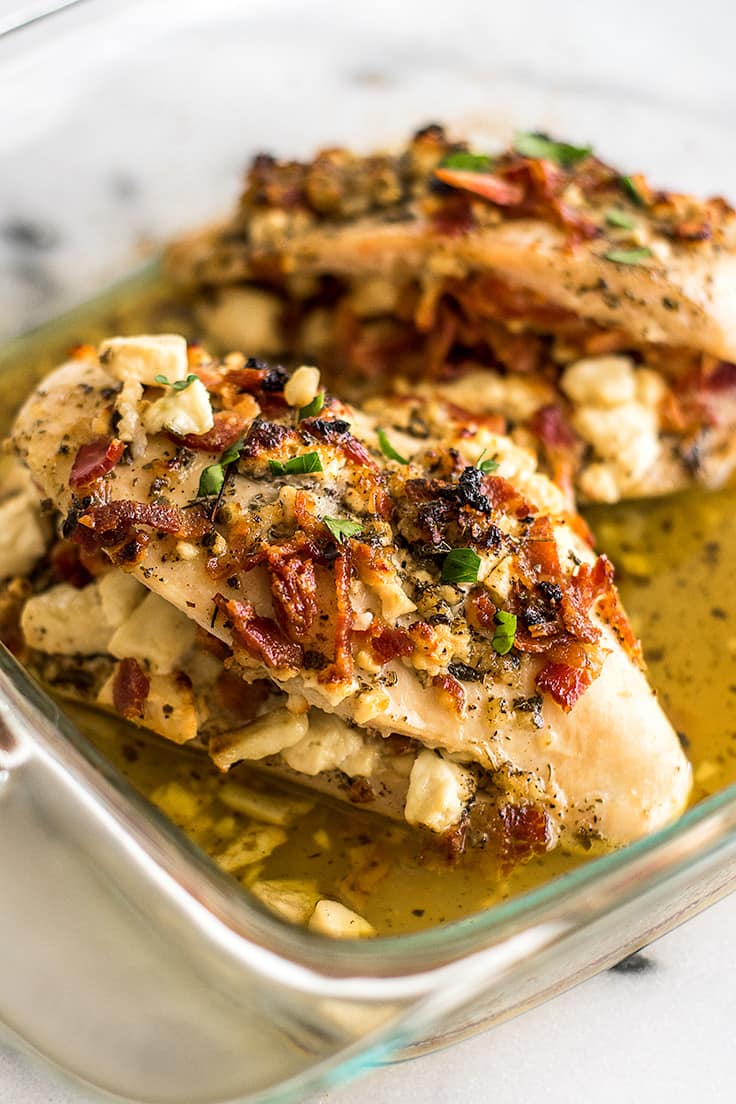 Bacon And Feta Stuffed Chicken Breast Baking Mischief