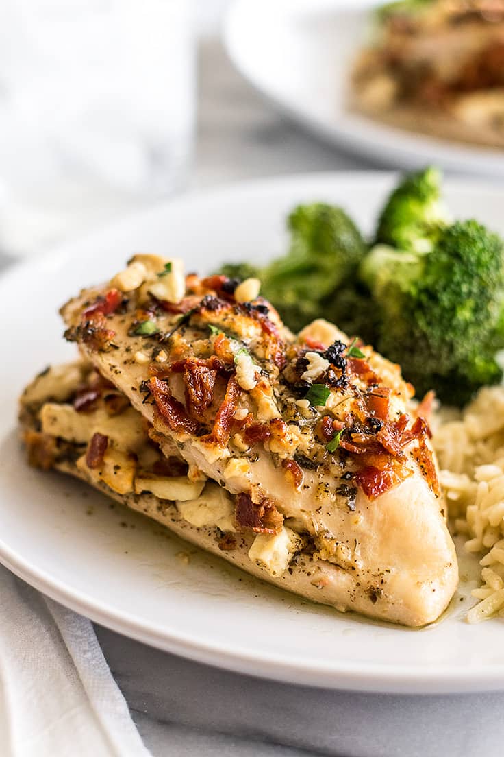 Bacon And Feta Stuffed Chicken Breast