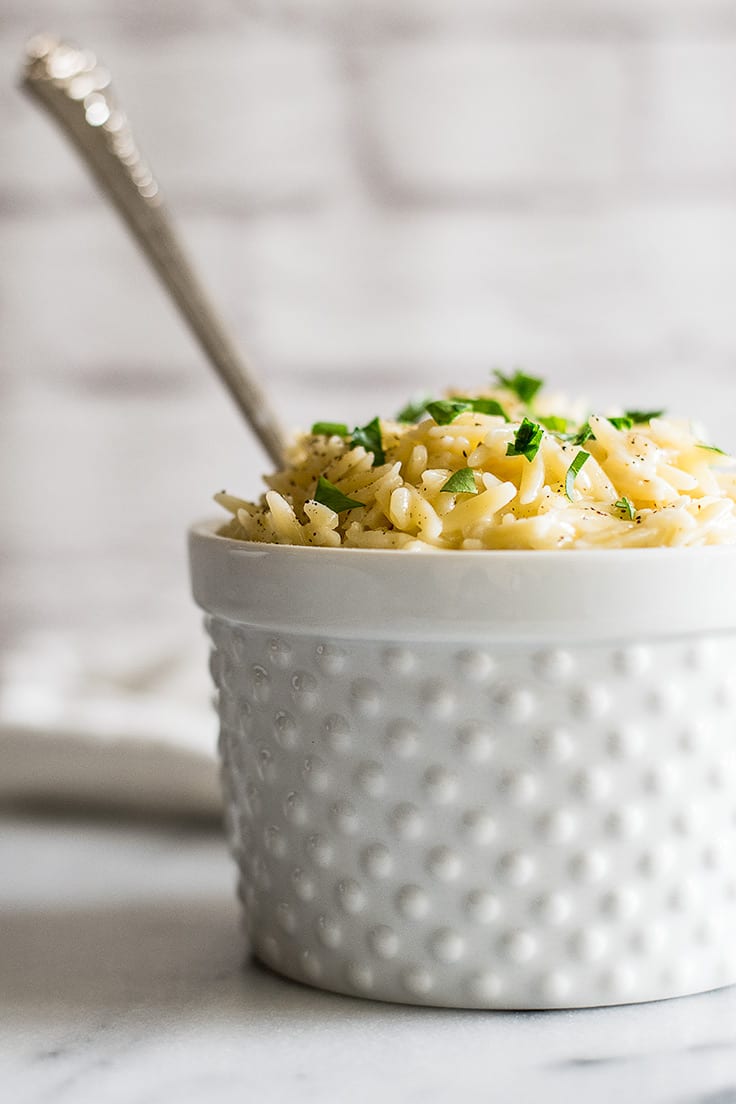 Parmesan Orzo - Parmesan Orzo Side Dish Recipe