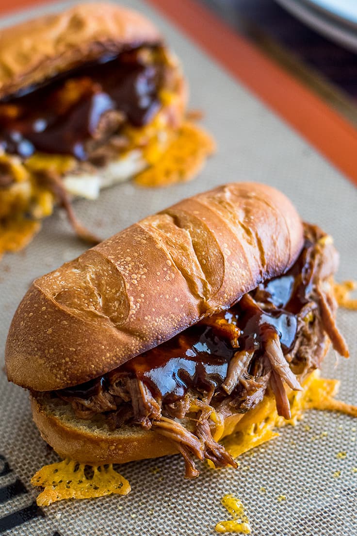 Slow Cooker TriTip Sandwiches Baking Mischief