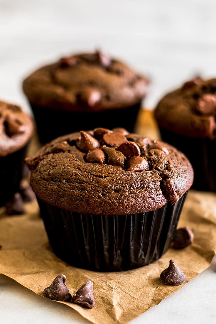 Chocolate Drop Mini Muffins with Red Noses, Recipes