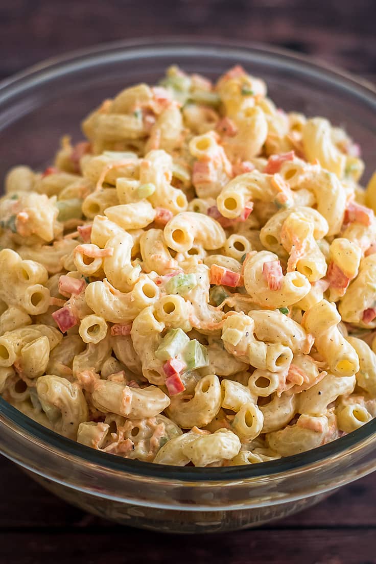 Small Macaroni Salad - Baking Mischief