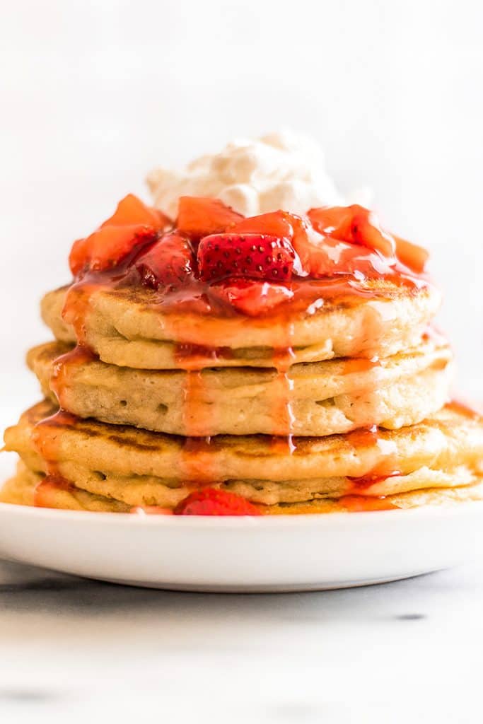 Quick and Easy Strawberry Sauce for Pancakes and Waffles Baking Mischief