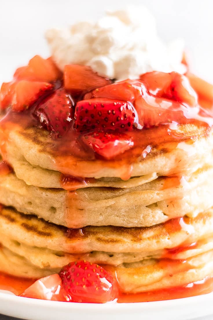 Strawberry Puree Waffles