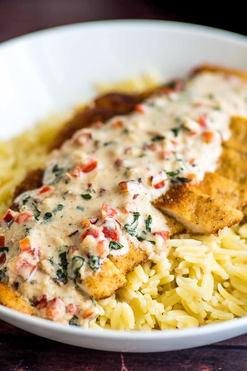 Easy Chicken in Cream Sauce for Two - Baking Mischief