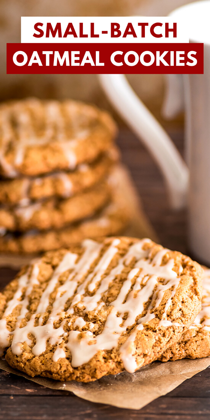 Smallbatch Oatmeal Cookies with Icing Baking Mischief