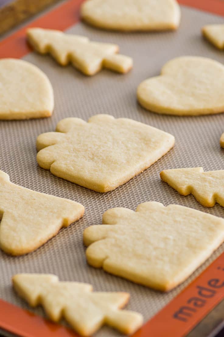 christmas cut out cookies with cream cheese