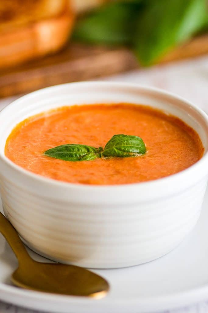 Easy Tomato Soup Recipe for Two - Baking Mischief