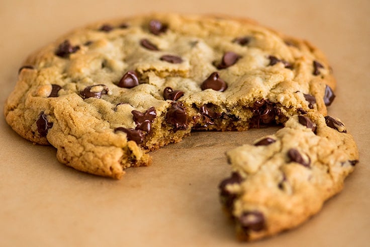 One Chocolate Chip Cookie Recipe - Single Serving Cookie