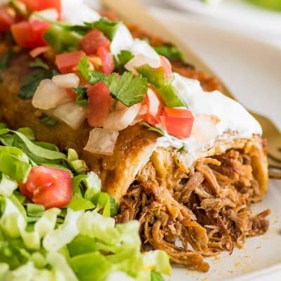 Carnitas Enchiladas (Pulled Pork Enchiladas)