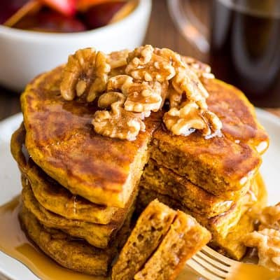 Pumpkin Pancakes for Two