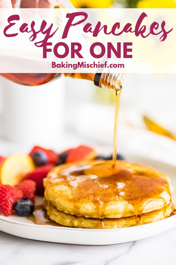 Quick and Easy Pancakes for One Baking Mischief