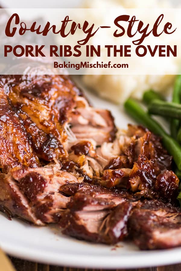 Easy Country-Style Pork Ribs in the Oven - Baking Mischief