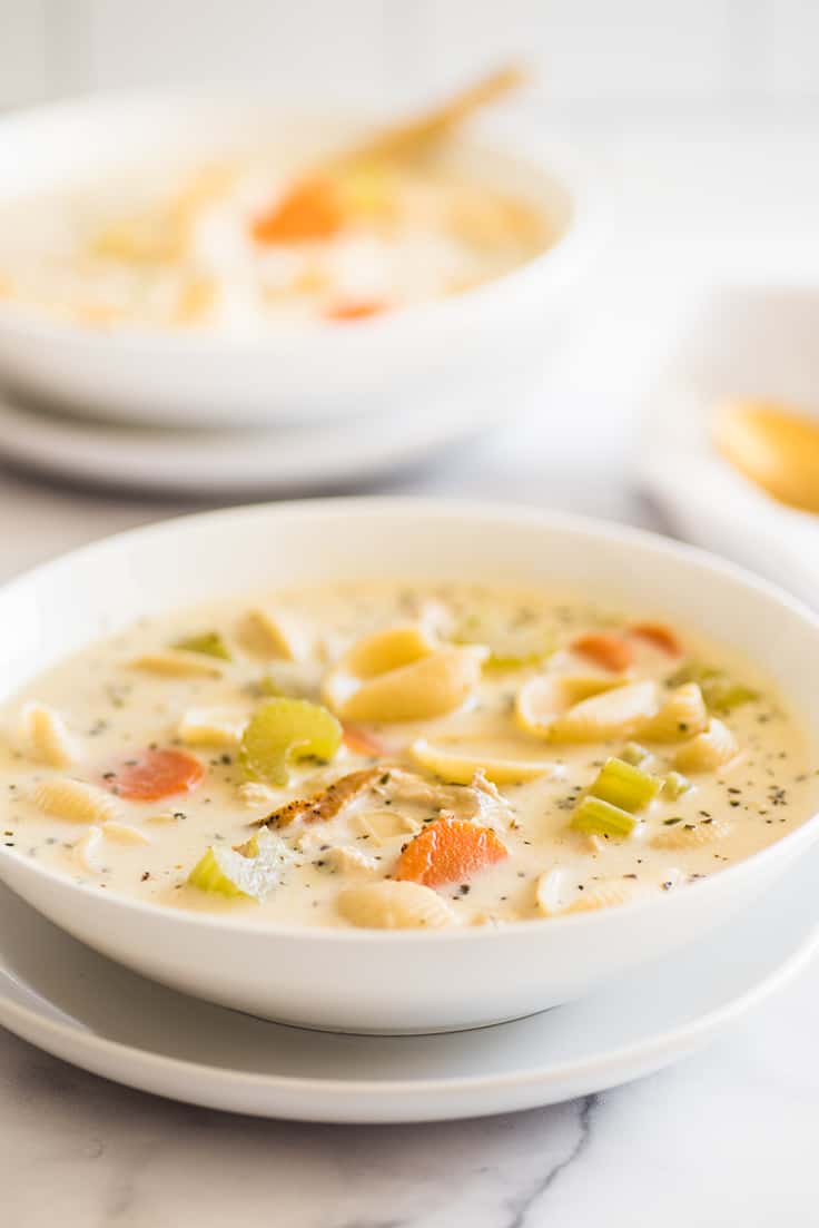 Easy Homemade Chicken Noodle Soup - Creme De La Crumb