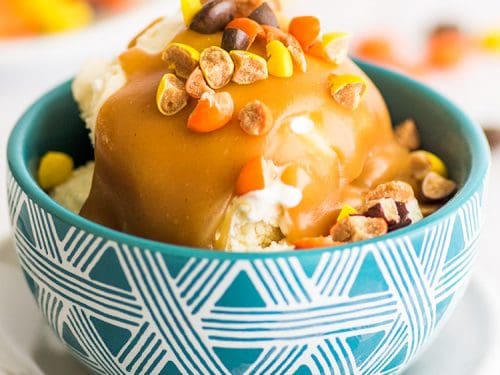 Easy Peanut Butter Sauce for Ice Cream, Pancakes, or Waffles  (Single-serving)