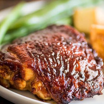 Baked BBQ Chicken Thighs