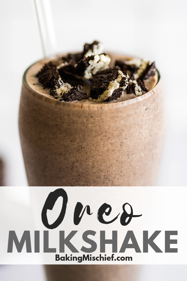 Creamy Oreo Milkshake - Baking Mischief