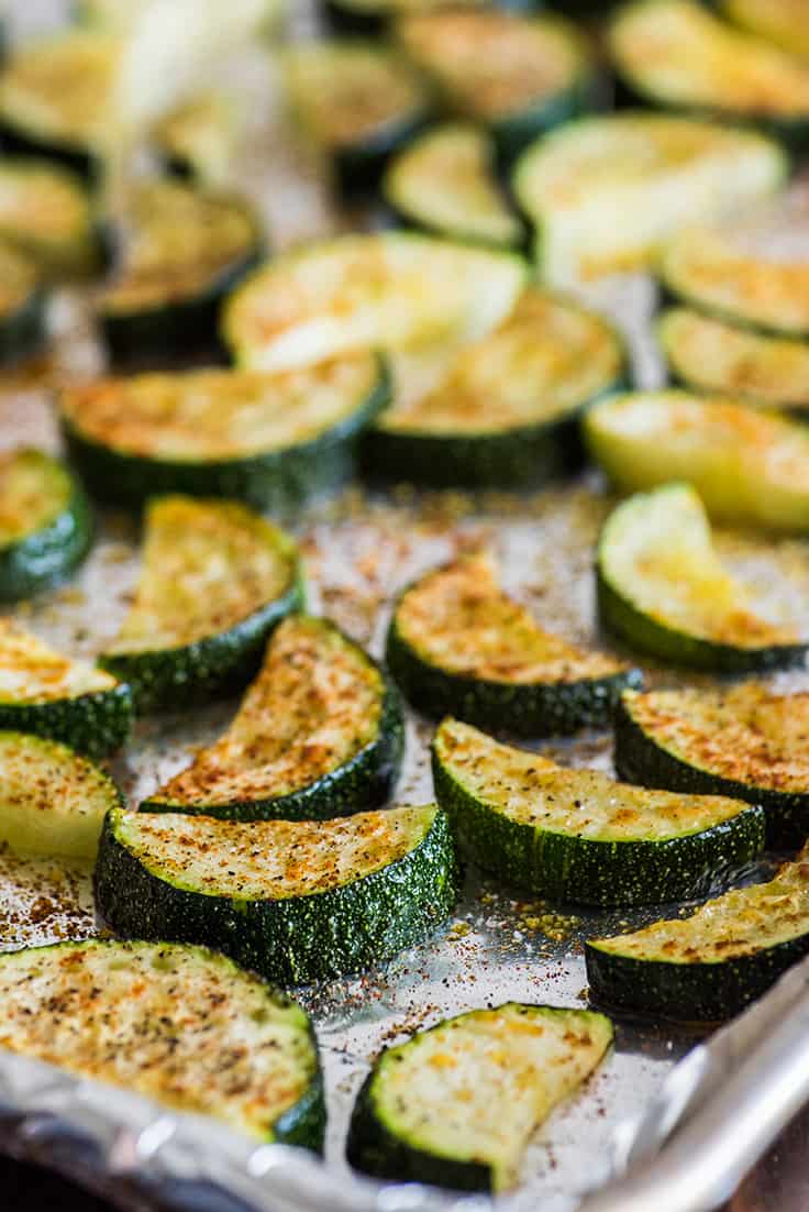 Easy Roasted Zucchini Baking Mischief