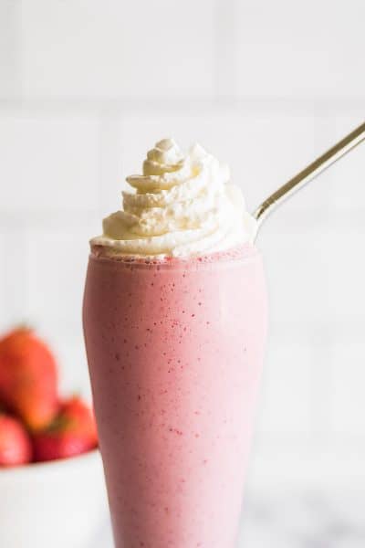The Best Strawberry Milkshake