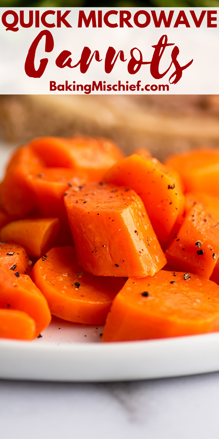 How to Steam Carrots in the Microwave - Baking Mischief